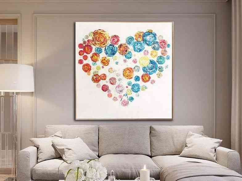 Heart Hand Painted